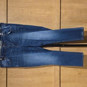 (J32) Old Navy Boyfriend Blue Jeans Sz 16